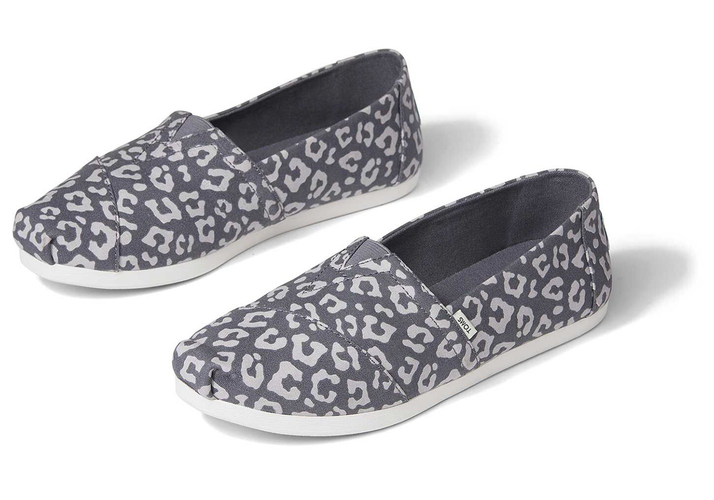 Toms Espadryle Damskie Szare - Alpargata Painted Leopard - 13DIOCNGQ